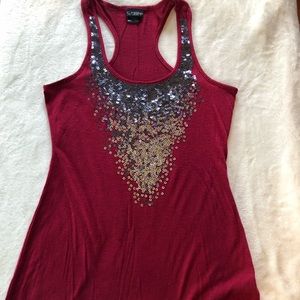 Daytrip Razorback sequin tank size S‎